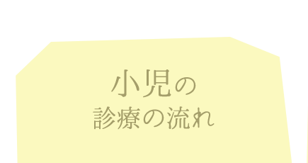 小児の診療の流れ