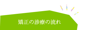 矯正の診療の流れ